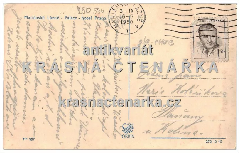 MARIÁNSKÉ LÁZNĚ (Palace hotel, nyní Orea Spa Hotel)