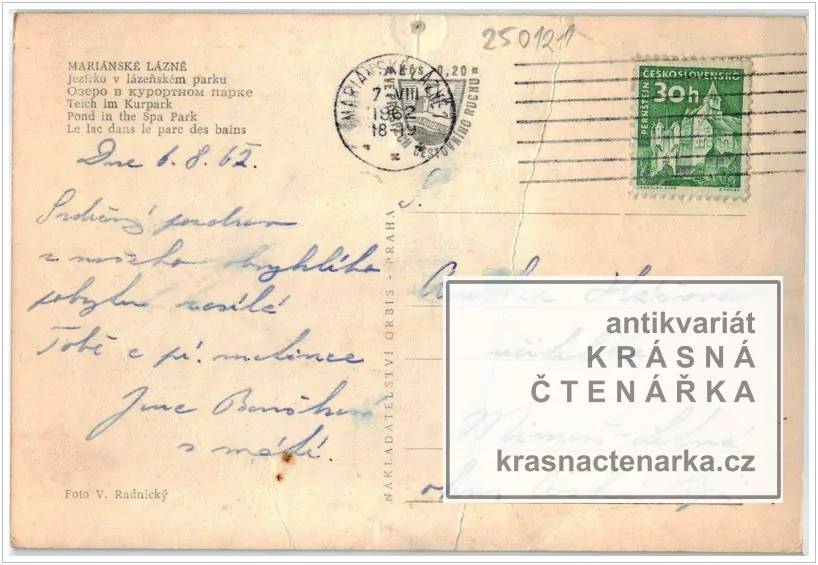 MARIÁNSKÉ LÁZNĚ (jezírko v lázeňském parku)