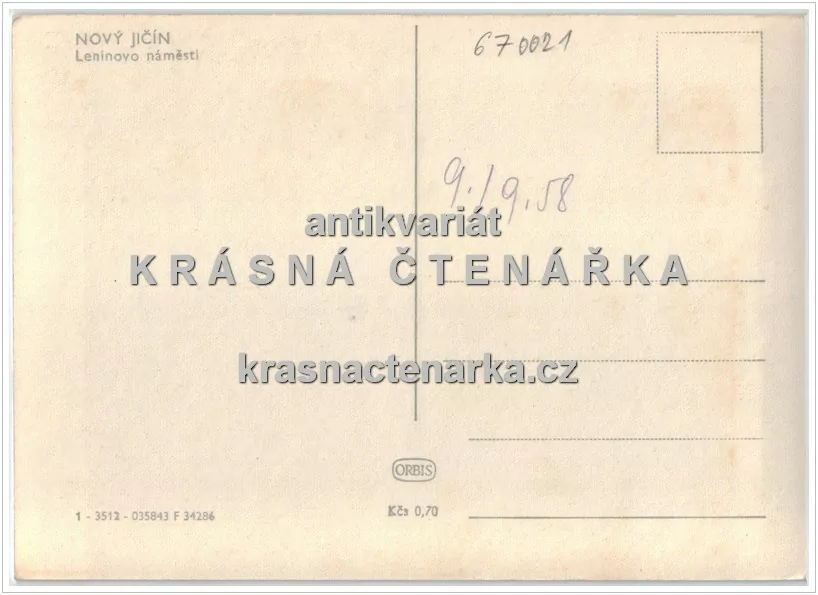 NOVÝ JIČÍN, Náměstí V. I. Lenina