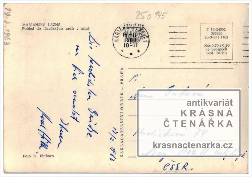 MARIÁNSKÉ LÁZNĚ (pohled do lázeňského parku) 