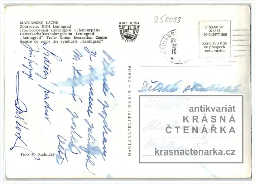 MARIÁNSKÉ LÁZNĚ (Café Egerländer, nyní resort Chateau Monty)