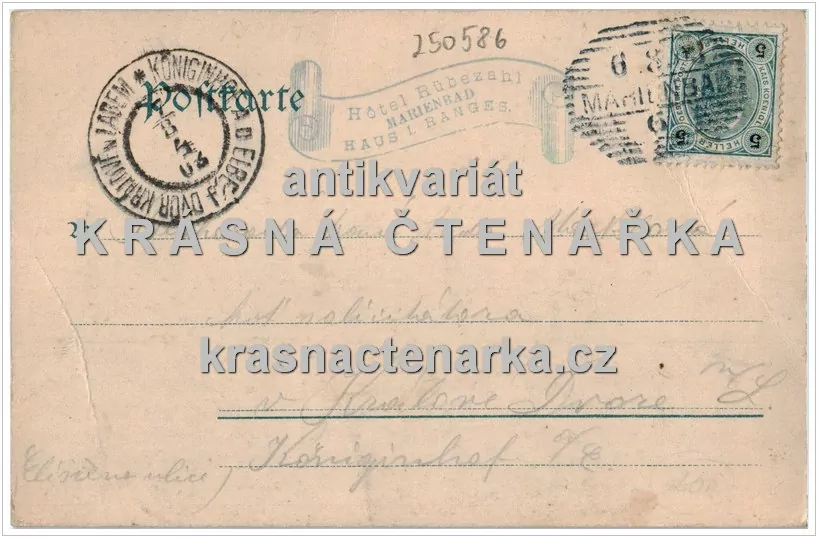 MARIÁNSKÉ LÁZNĚ (hotel Krakonoš, nyní Rübezahl Marienbad Schloss Wellnes Hotel)