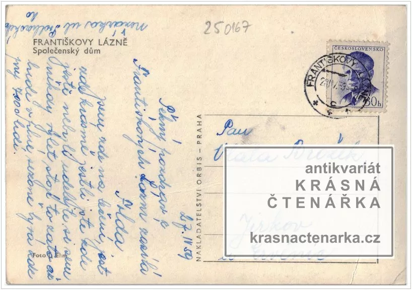 FRANTIŠKOVY LÁZNĚ  (socha Františka a Společenský dům)