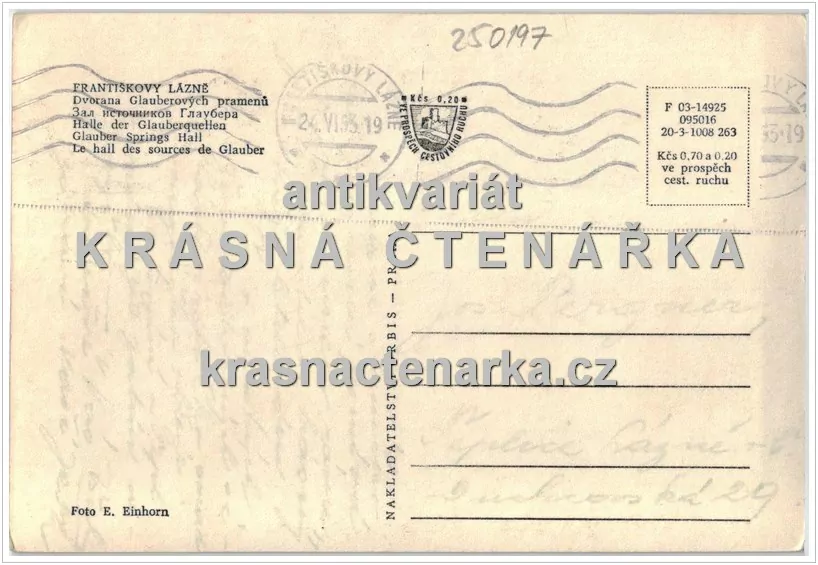 FRANTIŠKOVY LÁZNĚ  (Dvorana Glauberových pramenů)