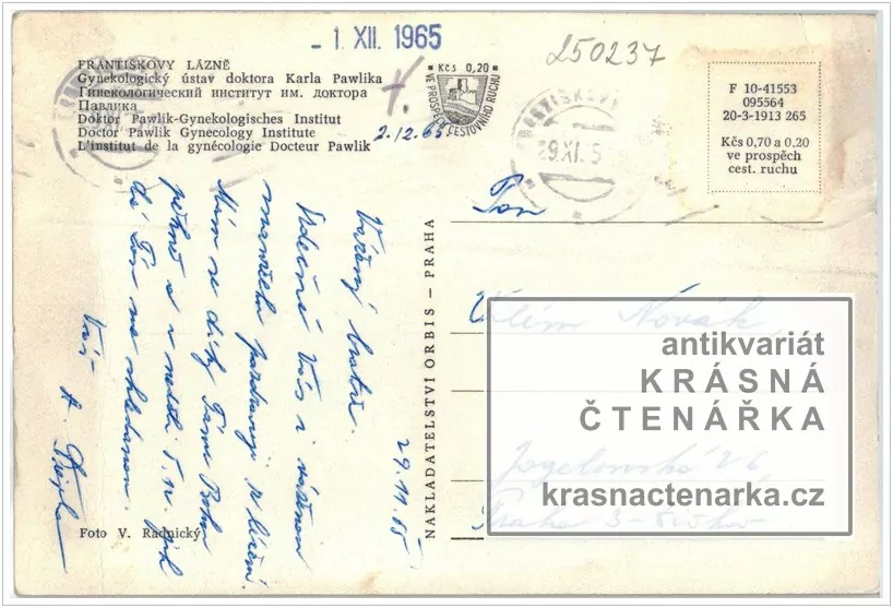 FRANTIŠKOVY LÁZNĚ (gynekologický ústav doktora Karla Pawlika)