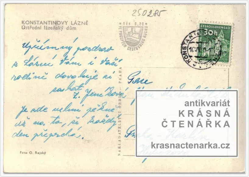 KONSTANTINOVY LÁZNĚ (hlavní lázeňská budova)