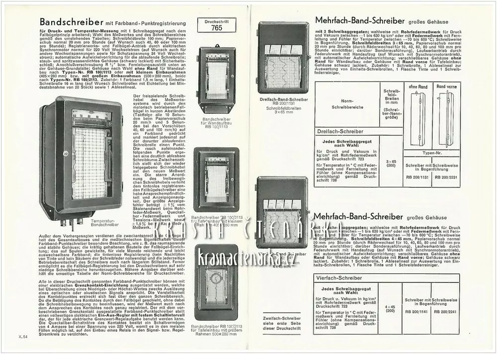 Katalog HAENNI: THERMOMETER