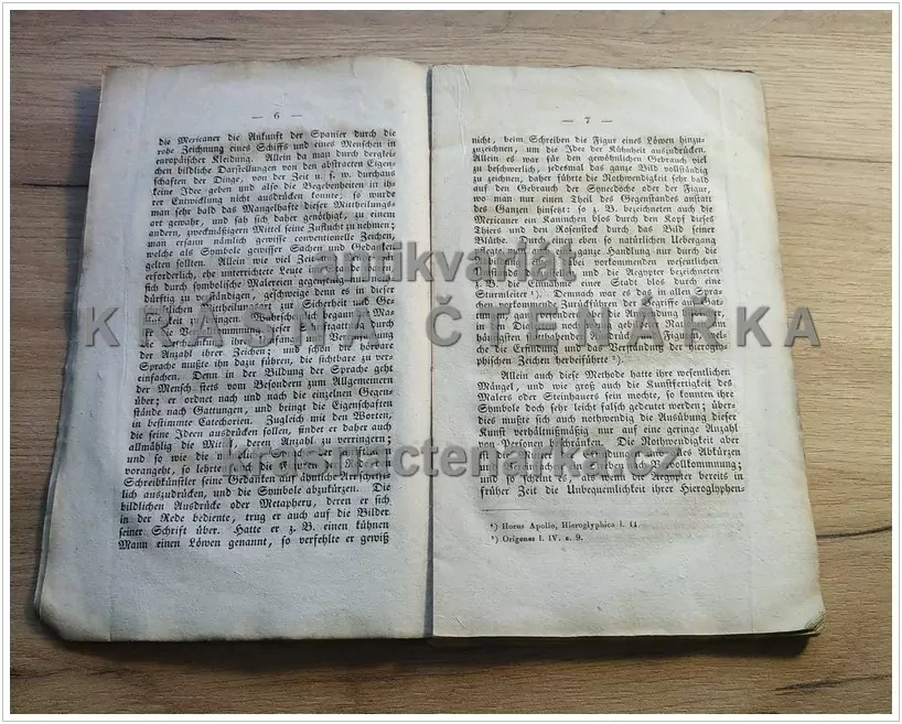 UEBERSICHT DER WICHTIGSTEN BIS JETZT GEMACHTEN VERSUCHE ZUR ENTZIFFERUNG DER ÄGYPTISCHEN HIEROGLYPHEN (Fritsch Moritz)