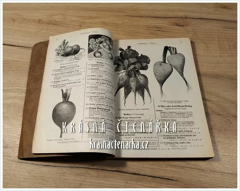 Nabídkový katalog a ceník pro zahradnictví:  WILHELM PFITZER, G.m.b.H, Stuttgart, Hauptpreis- Verzeichnis ... 1926