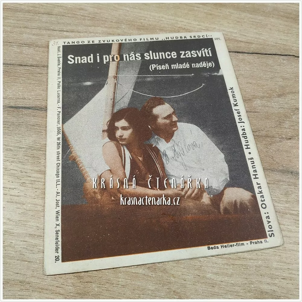 Píseň SNAD I PRO NÁS SLUNCE ZASVÍTÍ