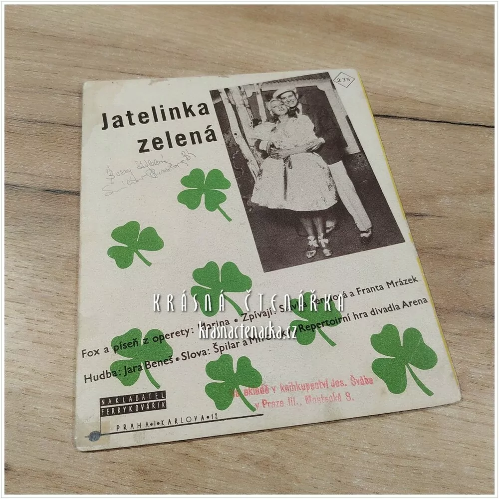 Píseň JATELINKA ZELENÁ