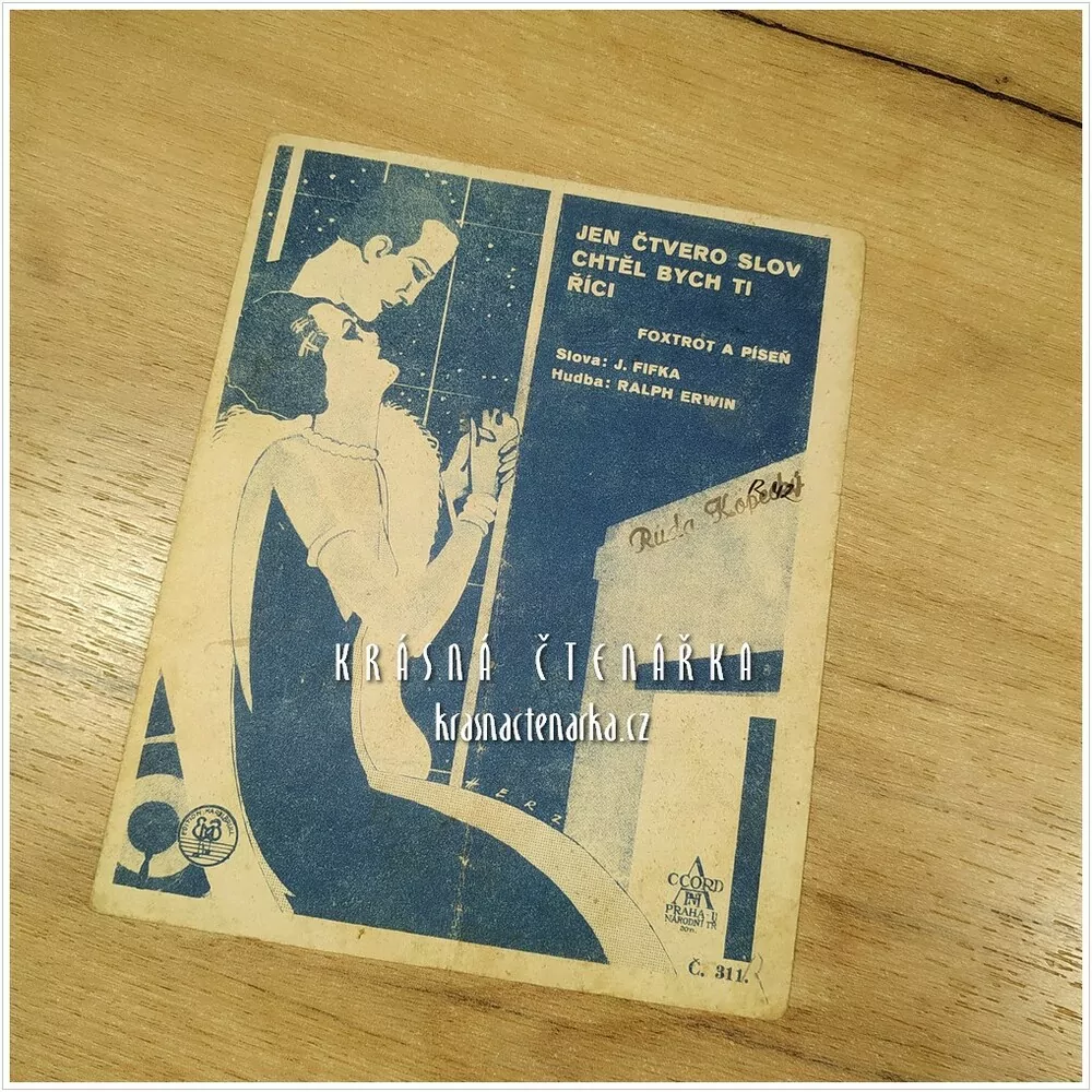 Píseň JEN ČTVERO SLOV CHTĚL BYCH TI ŘÍCI