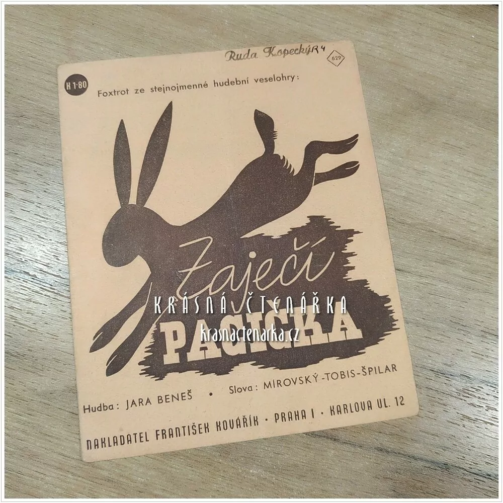 Píseň ZAJEČÍ PACIČKA