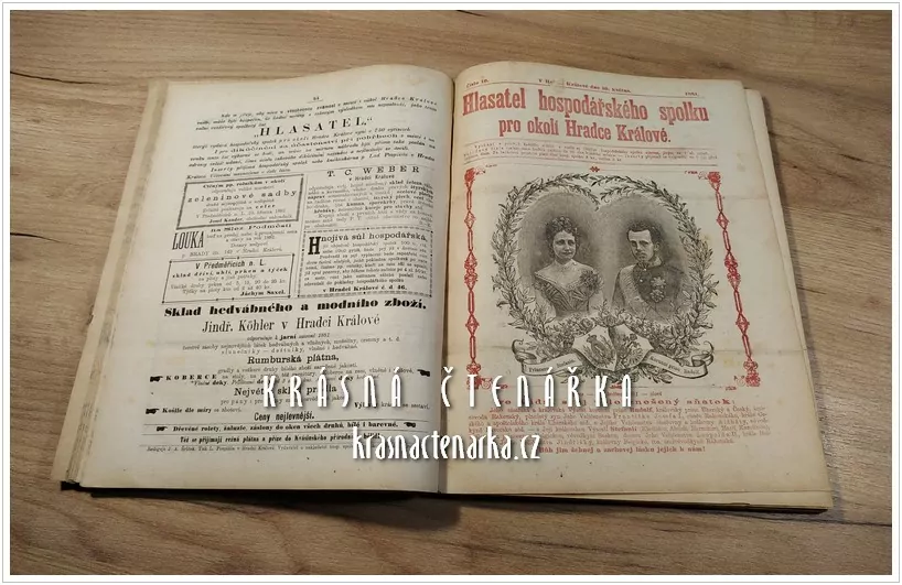 VĚSTNÍK a HLASATEL HOSPODÁŘSKÉHO SPOLKU v okolí Hradce králové