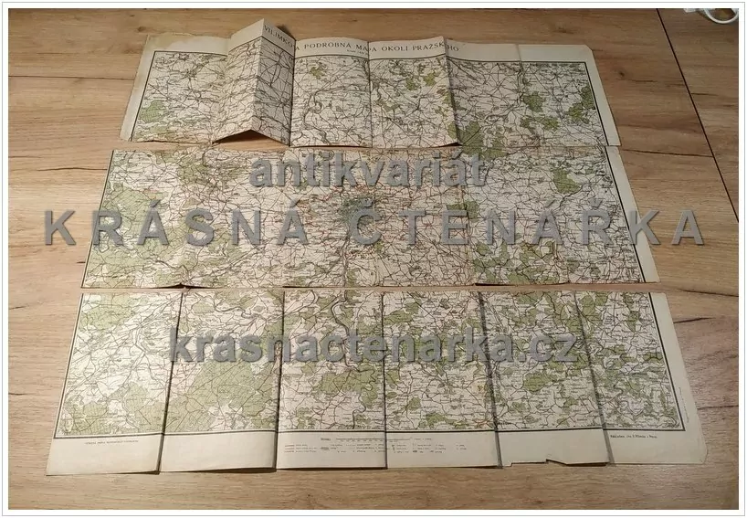 VILÍMKOVA PODROBNÁ MAPA OKOLÍ PRAŽSKÉHO