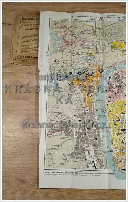 MAPA: PRAHA, Orientirungs-Plan der königl. Hauptstadt Prag samt den Vorstädten