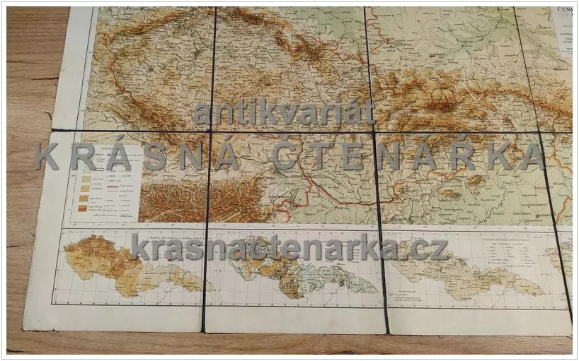 Příruční mapa ČESKOSLOVENSKÉ REPUBLIKY