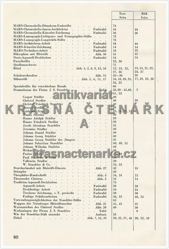 275 JAHRE STAEDTLER - STIFTE 1662 - 1937