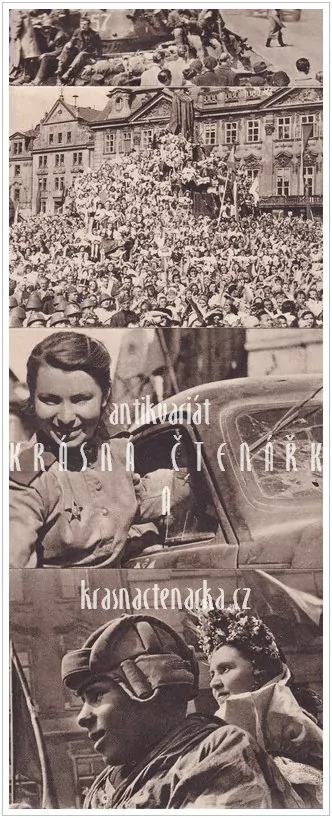 PRAHA, Osvobození 5. - 20. května 1945 (Leporelo s 10 ks fotografií)