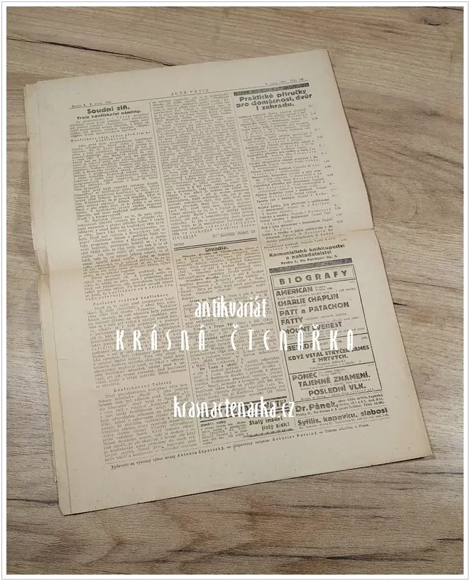 RUDÉ PRÁVO, číslo 186 / 1924