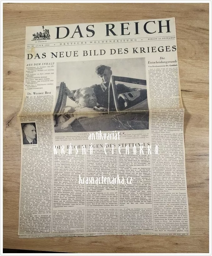 DAS REICH, Deutsche Wohenzeitung (9 ks titulních stran z roku 1944/45)