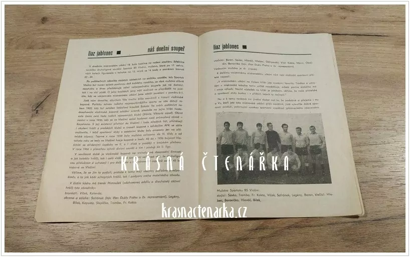 Sportovní program: SPARTAK BS VLAŠIM - LIAZ JABLONEC
