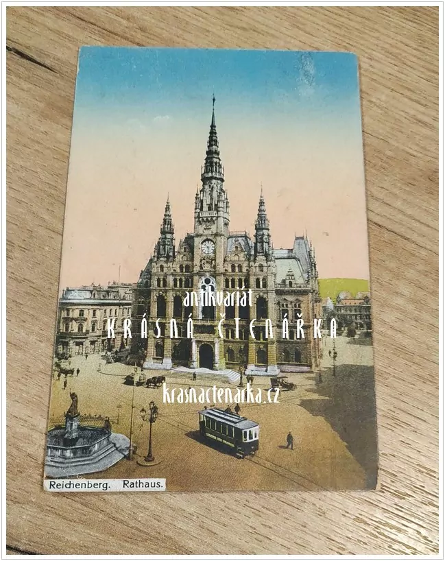 LIBEREC, Radnice, náměstí a Neptunova kašna