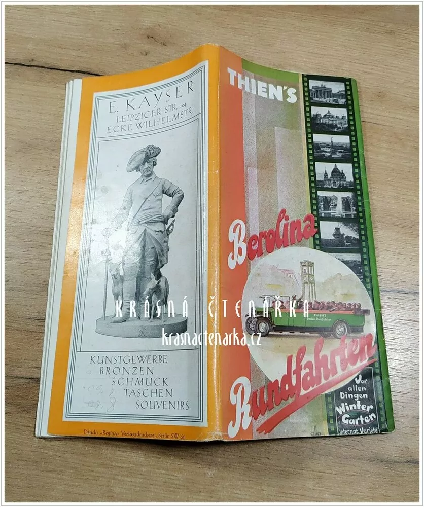 TIEN'S BEROLINA RUNDFAHRTEN, reklamní brožura výletních autobusů