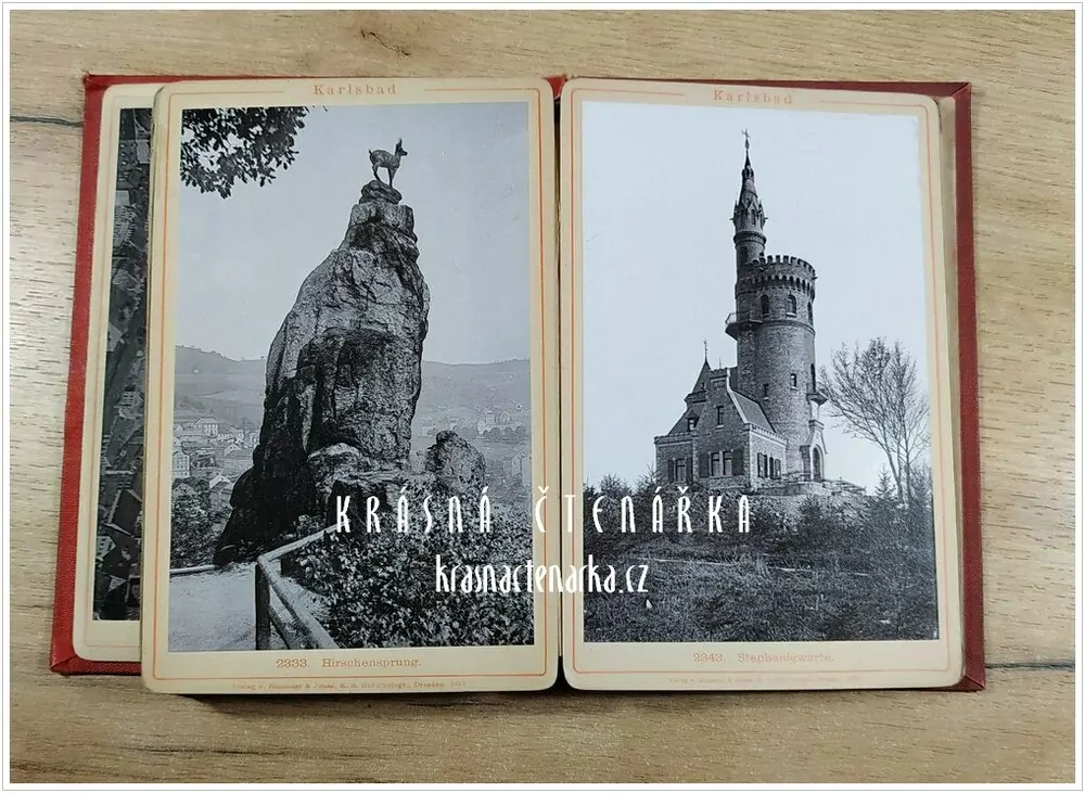 KARLSBAD / KARLOVY VARY, fotografické leporelo (Nakladatelství Römller & Jonas)