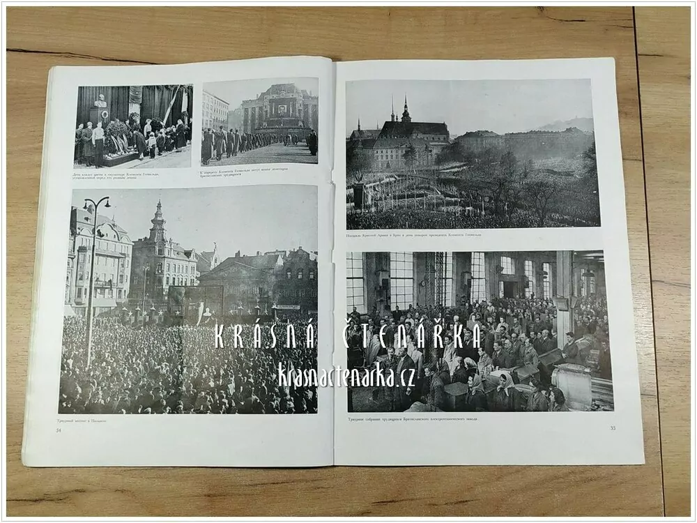 Ruský časopis ČESKOSLOVENSKO - KLEMENT GOTTWALD, číslo věnované úmrtí Klementa Gottwalda