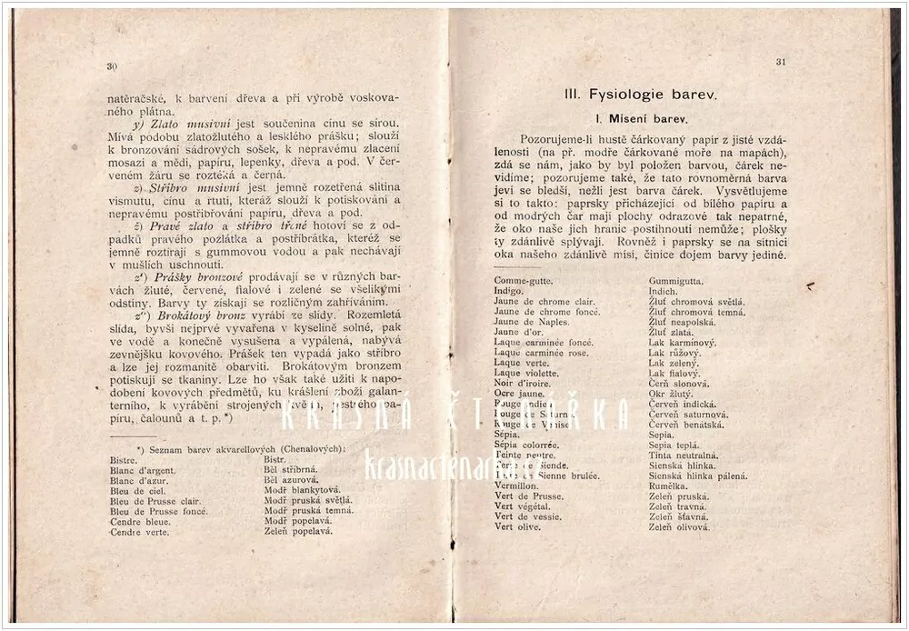 STRUČNÁ NAUKA O BARVÁCH A JICH HARMONII (Kozel Václav)