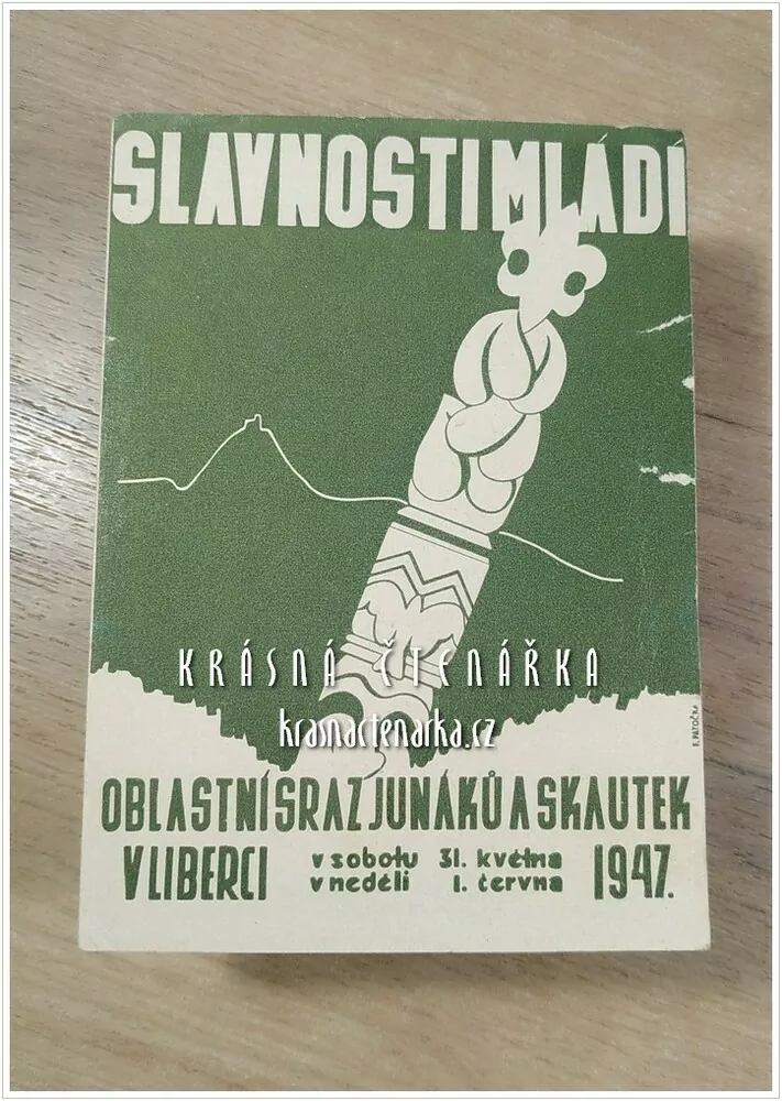 LIBEREC, SLAVNOSTI MLÁDÍ, Oblastní sraz junáků a skautek 1947