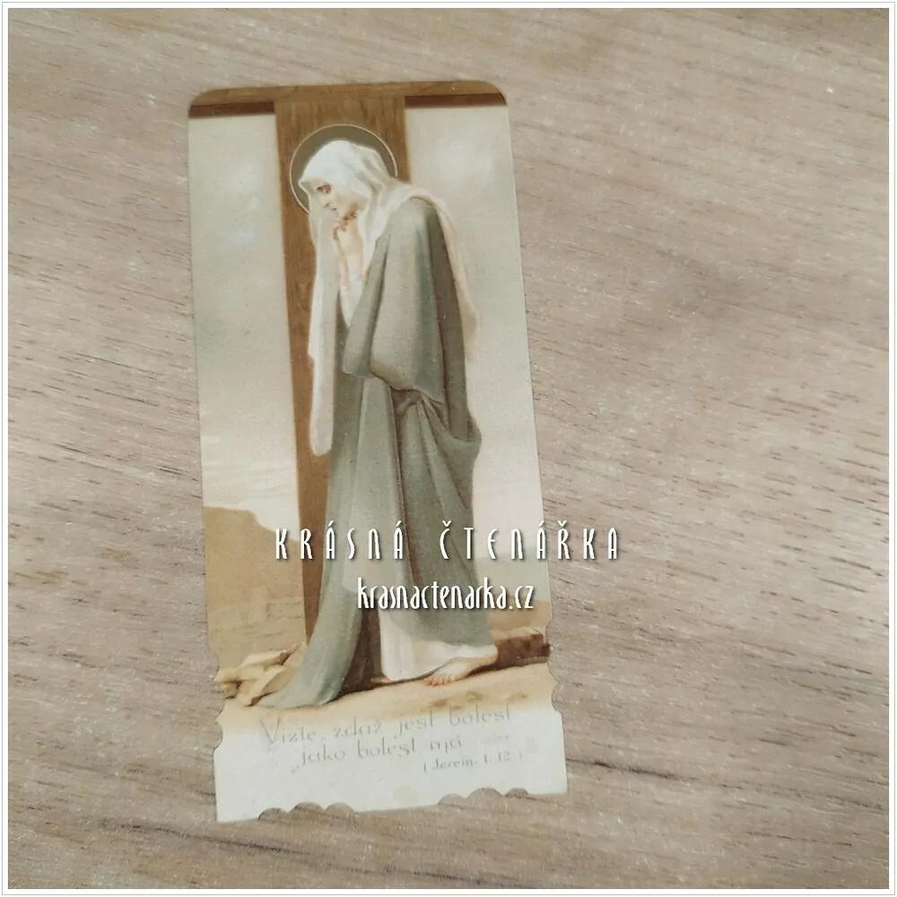 Náboženská ilustrace VIZTE, ZDA JEST BOLEST JAKO BOLEST MÁ