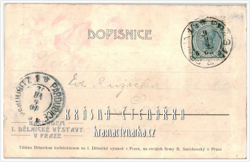 PRAHA, Pozdrav z I. Dělnické výstavy 1902