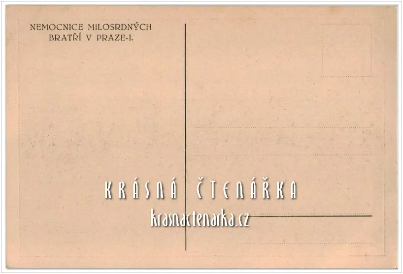 PRAHA, Nemocnice milosrdných bratří, dnes Na Františku