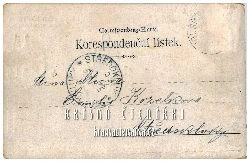 PRAHA, Křižovnické náměstí před 100 lety