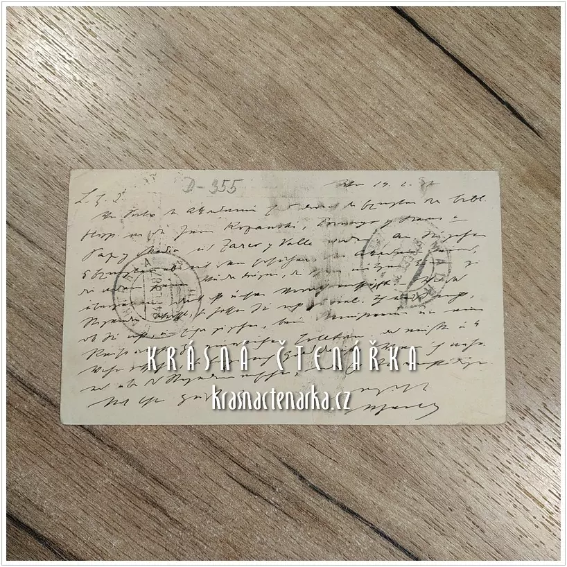 KORESPONDENČNÍ LÍSTEK pro pana Beera z roku 1887, razítko WIEN LANDSTRASSE