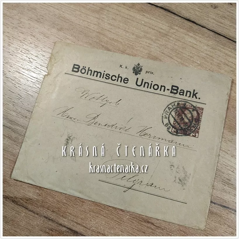 Bankovní OBÁLKA či DOPISNICE s vytištěnou známkou, razítko PRAHA