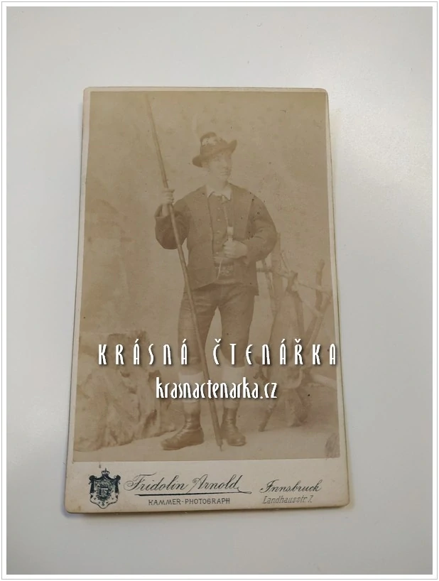 Fotografická vizitka: DŽENTLMEN TURISTA (Atelier Fridolin Arnold, Innsbruck)