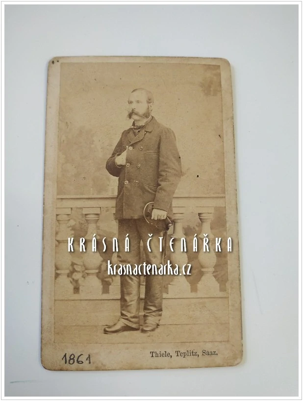 Fotografická vizitka: DŽENTLMEN (Atelier Thiele, Teplice)