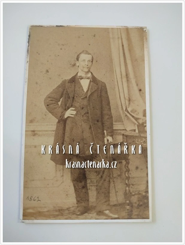 Fotografická vizitka: DŽENTLMEN (Atelier Hermann Krone, Dresden)