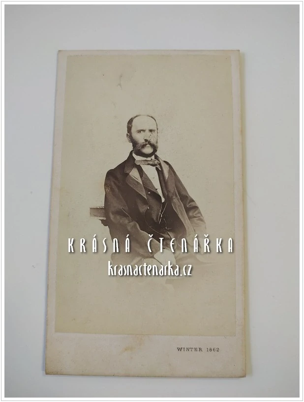 Fotografická vizitka: DŽENTLMEN (Atelier Moritz Ludwig Winter, Praha)