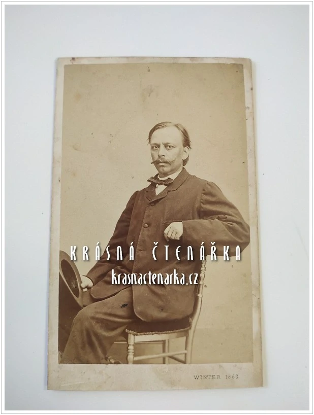 Fotografická vizitka: DŽENTLMEN (Atelier Moritz Ludwig Winter, Praha)