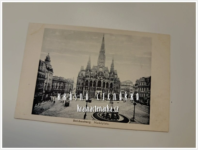 LIBEREC, Radnice, náměstí a také Metznerova kašna (vydáno 1926)