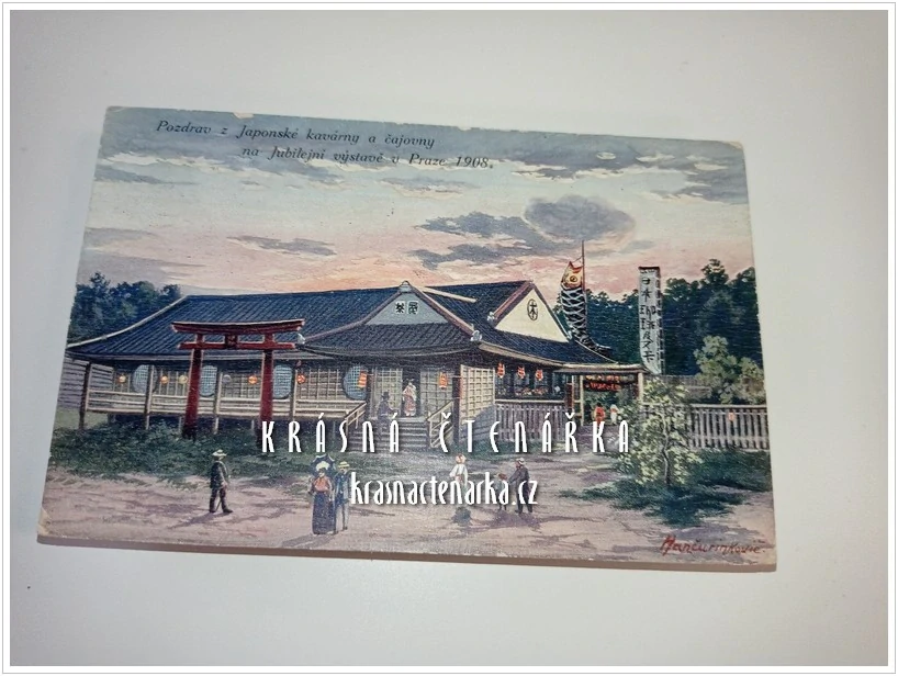 PRAHA, Japonská kavárna a čajovna na Jubilejní výstavě 1908