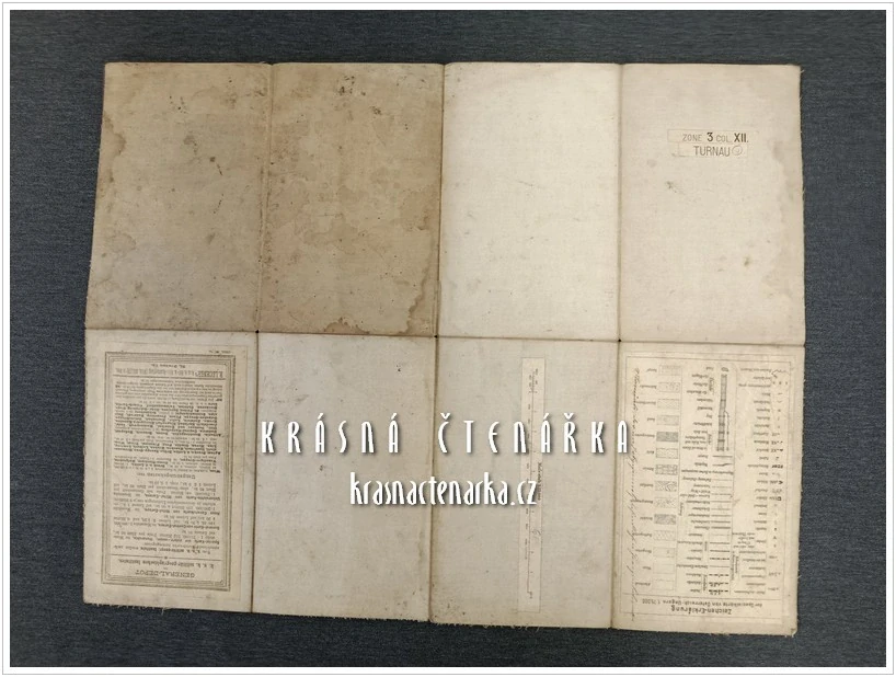 Spezialkarte der österreichisch-ungarischen Monarchie – TURNOVSKO (Lechner, cca 1900)