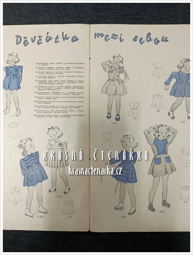 DĚTSKÁ MÓDA Podzim - zima 1946/47, Vydavatel Karel Berner, módní časopisy