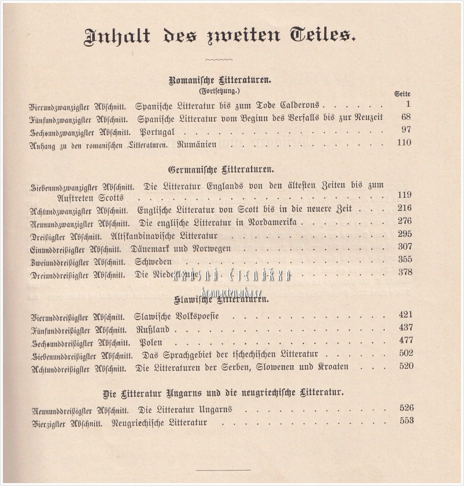 GESCHICHTE DER FREMDEN LITERATUREN I.-II. (Leixner, Otto von) (Dějiny světových literatur)