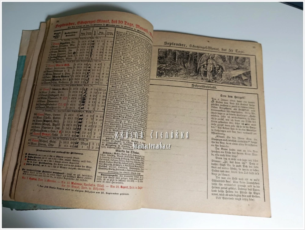 CHRISTLICHER NEUJAHRS - BOTE. Kalender für das Jahr 1918, 41. Jahrgang | Vydavatel: Katholische Verlagsanstalt, Buch- und Kunstdruckerei J. Steinbrener, Winterberg / Vimperk