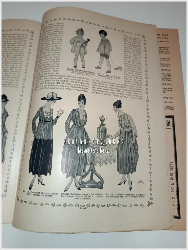 RECLAMS UNIVERSUM, Moderne illustrierte Wochenschrift 1917/1 | Časopis s módní přílohou